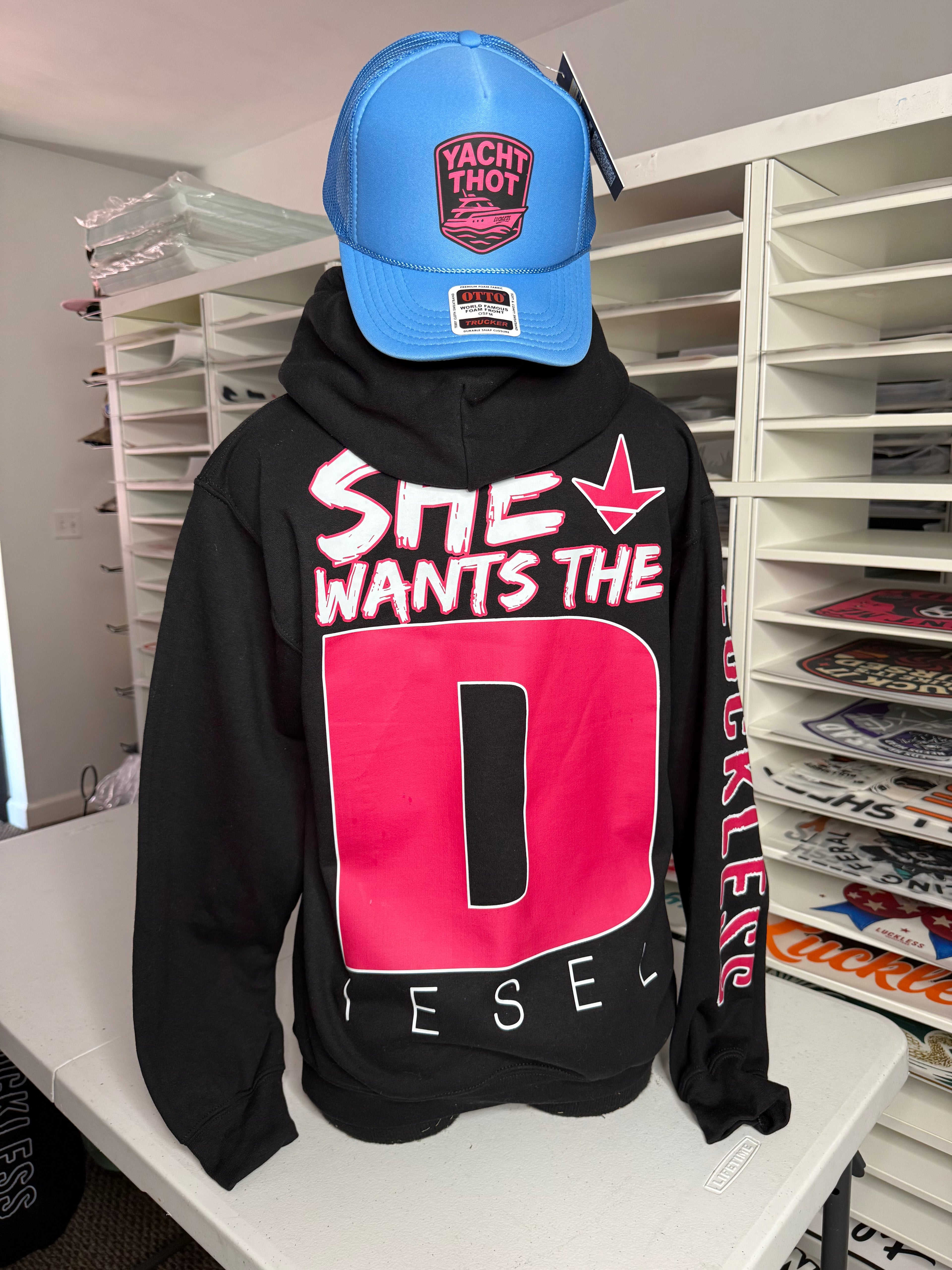 She Wants the Diesel Hoodie